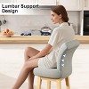 Vipbear 26/30 In Counter Height Swivel Barstool with Back,Modern Fabric Swivel Barstools Chair for Kitchen Island,Pub Upholstered Solid Wood Legs - 4 of 4