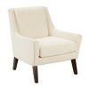 Scott Accent Chair Cream/Morrocco: Solid Wood Legs, Removable Seat, Track Arms - 3 of 4