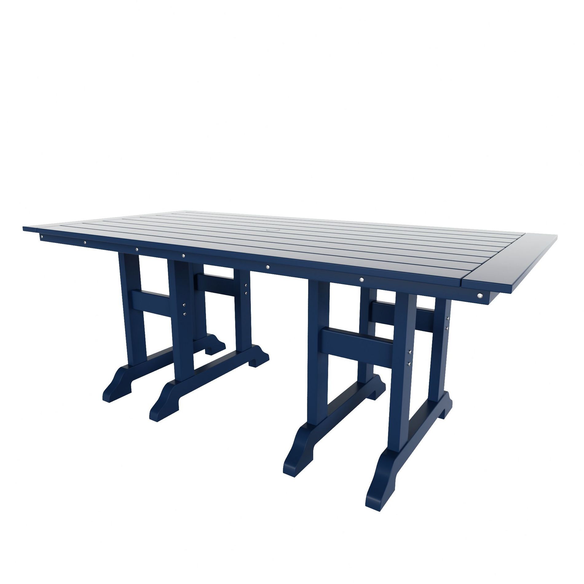 WestinTrends 71" Outdoor Patio Dining Table, Navy Blue