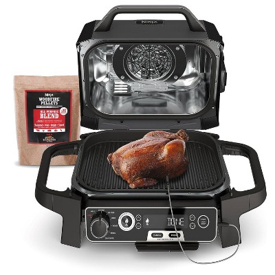 Ninja Woodfire Pro Outdoor Grill & Smoker with Temperature Probe, (OG751BRN) Renewed