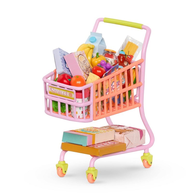 Glitter Girls Shopping Cart &#38; Groceries Accessory Set for 14&#34; Dolls, 6 of 9