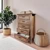 COZONY 5-Drawer Farmhouse Dresser Wood Tall Chest with Metal Handles for Bedroom Living Room Hallway Entryway - 2 of 4