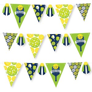 Big Dot of Happiness Let's Rally - Pickleball - DIY Birthday or Retirement Party Pennant Garland Decoration - Triangle Banner - 30 Pieces - 1 of 4