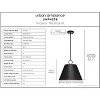 Urban Ambiance Luxury New Traditional Pendant 15.25''H x 17.875''W,  Midnight Black Finish,  Coronado Collection, UHP4276 - 3 of 4