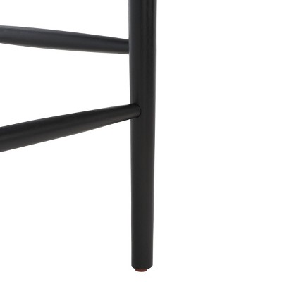 Safavieh Black and Cream Wood Retro Counter Stool