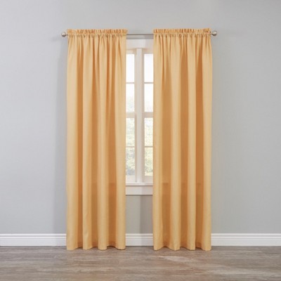 BrylaneHome BH Studio Microfiber Rod-Pocket Panel