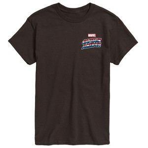 Men's - Marvel - Captain America Retro Distressed Flag Short Sleeve Graphic T-Shirt - 1 of 4
