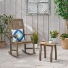 Christopher Knight Home Reynard Outdoor Acacia Wood Rocking Chair and Table Set with Slatted Design - 2 of 4