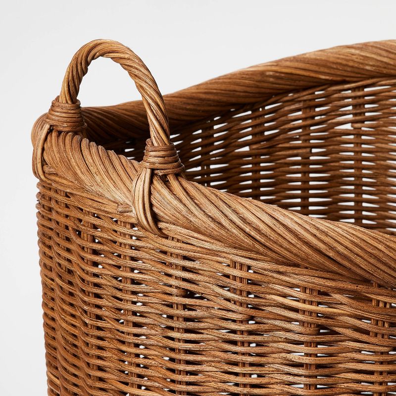 Round Vintage French Tall Wicker Basket - Threshold&#8482; designed with Studio McGee, 4 of 9