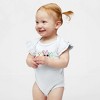 The Juniper Shop Chillin With My Peeps Sunglasses Baby Flutter Sleeve Bodysuit - 6 Month - White - 2 of 2