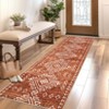 Area Rug Machine Washable Rug Geometric Vintage Non Slip Non Shedding Rugs Low Pile Distressed Throw Carpet for Living Room Bedroom - 2 of 4
