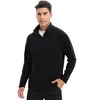 Coolmee Men's Quarter Zip Polar Fleece Jacket Long Sleeve Half Zip Pullover Sweaters Thermal Golf Sweatshirt - 3 of 4