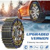 Docred Upgraded Snow Chains 8/10 Pack, Tire Chains for Cars/SUVs/Pickup Trucks, Emergency Anti Slip Tire Traction Chains for Tire Width - 3 of 4