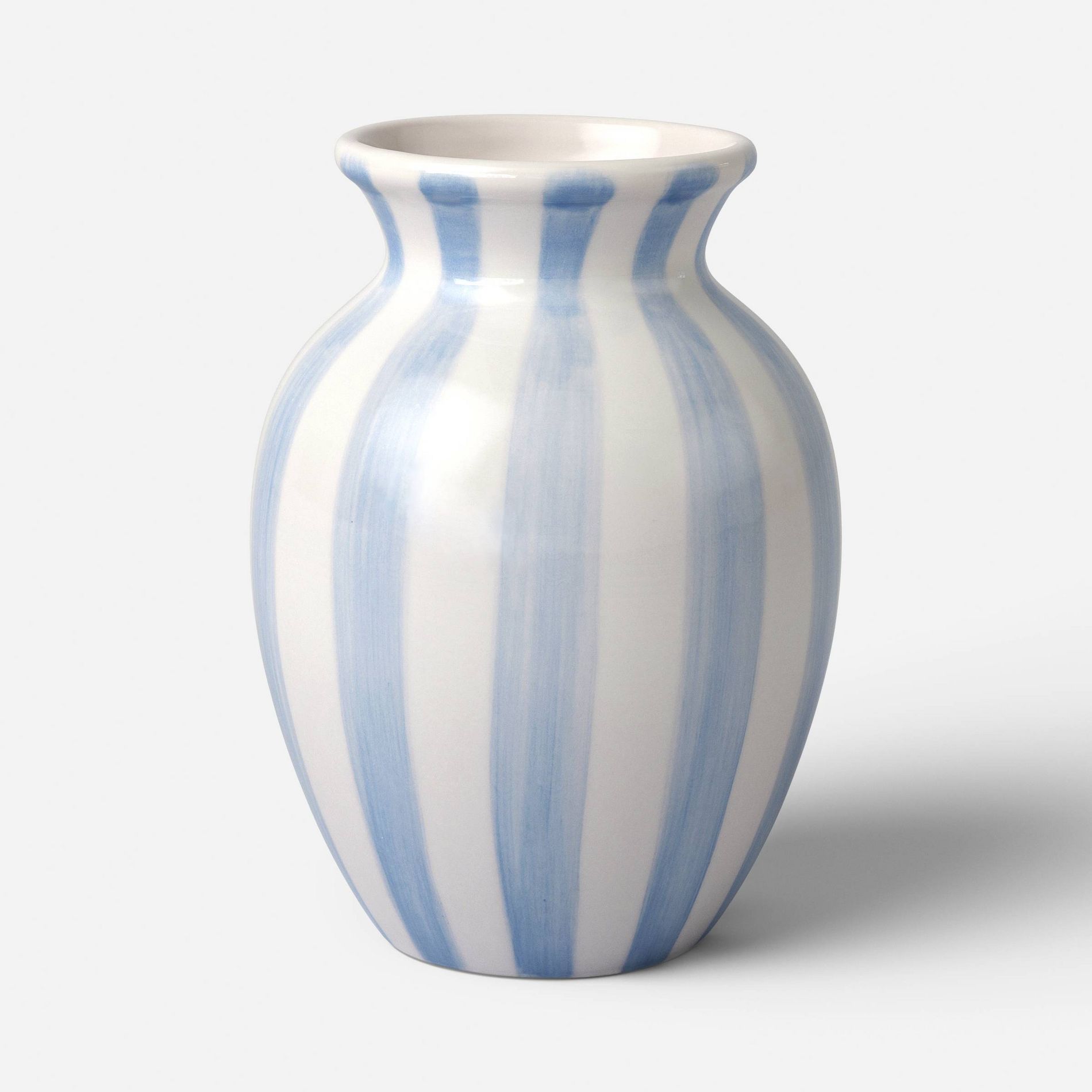 Tall Ceramic Vase Blue/White Stripe - Room Essentials™