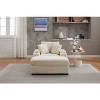 PAGED Upholstered Sofa Corduroy Chaise Lounge Sofa with Handrail Storage, Movable Ottoman, Cupholders for Living Room, Apartment - 2 of 4