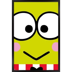 Trends International Hello Kitty and Friends - Keroppi Close-Up Framed Wall Poster Prints - 1 of 4