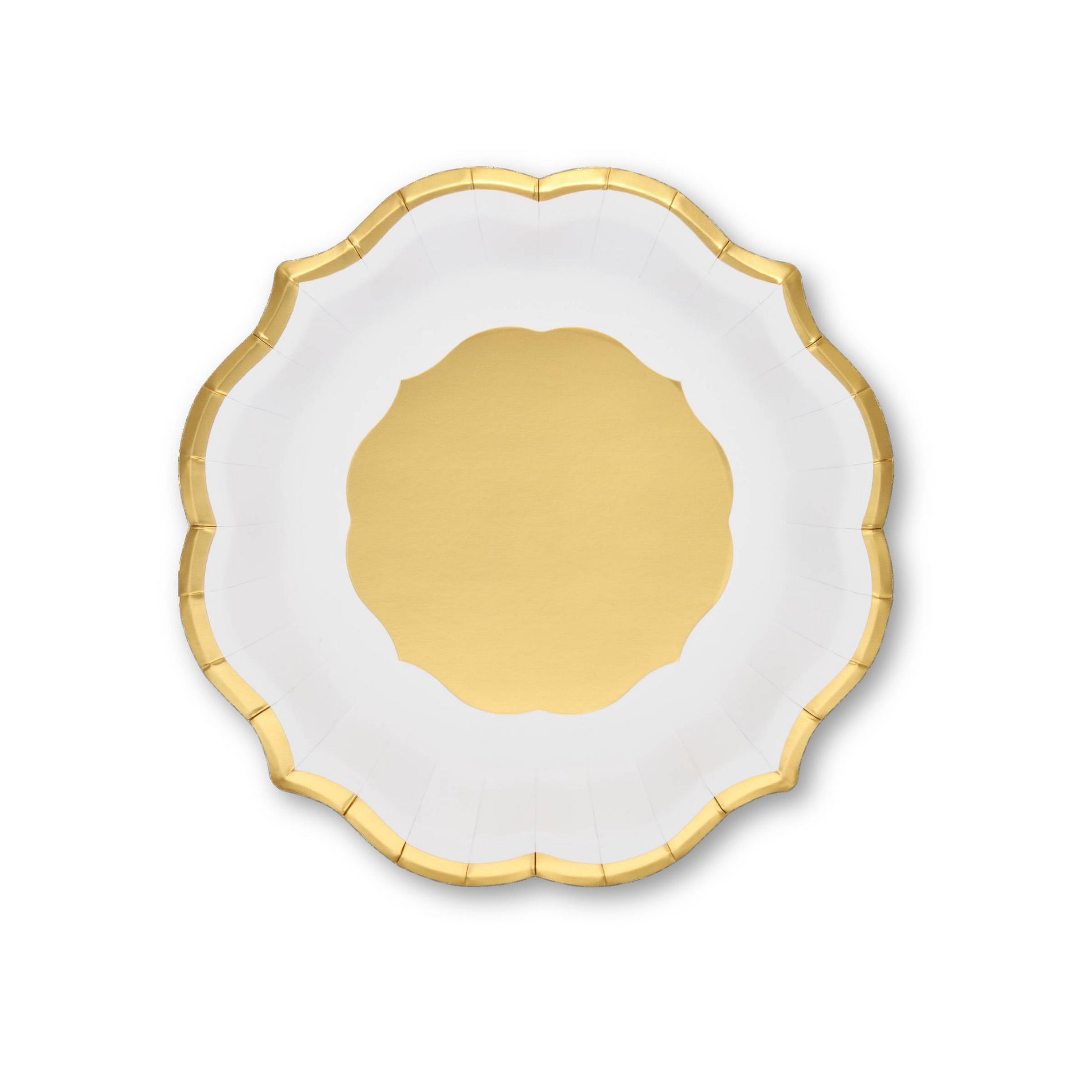 OMG! IT'S PAPER 8ct Salad Paper Plates Gold