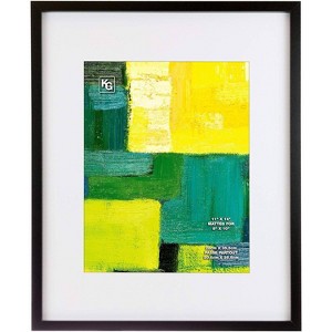 Kiera Grace 16"x20" Contempo Photo Frame Black: Traditional Style, Rectangle, Wall-Mounted, Wood Material - 1 of 4