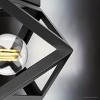 Urban Ambiance Luxury Modern Indoor Ceiling Light,  5-1/2''H x 14-5/8"W x 14-5/8''D,  Matte Black Finish, UHP4831 - 4 of 4