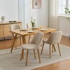 Dining Chairs Set of 2, Modern Upholstered Bar Chairs with Ergonomic Back, 300lbs Dining Chairs with Oak Legs, for Dining Room Home Restaurant - 2 of 4
