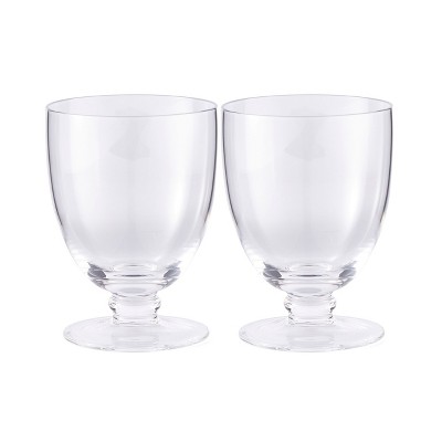 Kit Kemp by Spode 10.6oz Low Ball Glassware, Set of 2, Soda Lime Glass, Dishwasher Safe