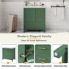 Mshliw 30" Bathroom Vanity with Ceramic Sink, Soft-Close Doors & Drawers, Solid Wood Frame, Modern Storage Cabinet - 3 of 4