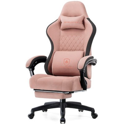 GTPLAYER Gaming Chair, Computer Office Chair with Pocket Spring Cushion, Linkage Armrests and Footrest