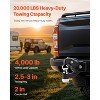 VEVOR Pintle Hook, 20000 lbs Towing Capacity, Trailer Hitches Receiver Hook Combination 2-inch Hitch Ball, Fits for 2.5 to 3-inch Lunette Ring, Black - 3 of 4