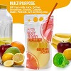 Reusable Drink Pouches – Clear Bags with Straws, Double Zipper Leak-Free Smoothie and Juice Storage Pouches, BPA-Free - 4 of 4