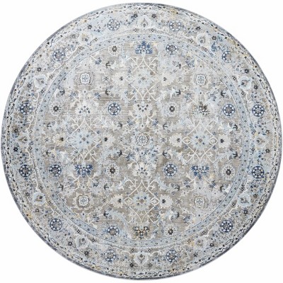 Hauteloom Finn Blue & Brown Area Rug