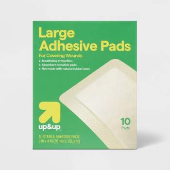 Large Adhesive Pad Flexible Fabric Bandages - 10ct - up & up™