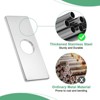 Unique Bargains 304 Stainless Steel Rust Corrosion Resistant Faucet Escutcheons 1 Pc - 4 of 4
