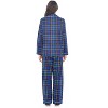 Casual Nights Women's Flannel Long Sleeve Button Down Pajama Set - 4 of 4