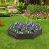 Tangkula 2PCS 4 x 4 ft Raised Garden Bed Set Planter Box for Vegetable Flower Gardening - 4 of 4