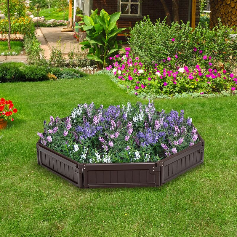 Tangkula 2PCS 4 x 4 ft Raised Garden Bed Set Planter Box for Vegetable Flower Gardening, 4 of 11