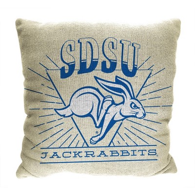 NCAA 26 x 26 New Wave Woven Tapestry Pillow South Dakota Jackrabbits