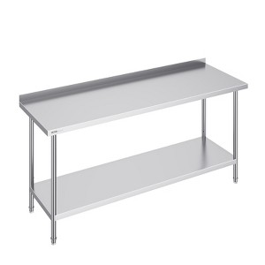 VEVOR 24 x 72 x 36 Inch Stainless Steel Work Table, Commercial Food Prep Worktable Heavy Duty Prep Worktable, Metal Work Table with Adjustable Height - 1 of 4