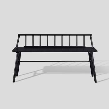 Transitional Low-Back Spindle Entryway Bench - Saracina Home