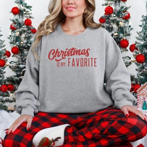 Simply Sage Market Women's Graphic Sweatshirt Christmas Is My Favorite - 1 of 4