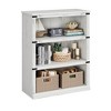 Farmhouse Book Shelf with Storage Open Display Bookshelves - 2 of 4