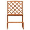 vidaXL Plant Stand with Trellis Orange 27.6"x16.5"x47.2" Solid Firwood - 2 of 4
