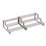 Hone-Can-Do Flat Wire Expandable Spice Rack - Gray