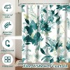 LunaLulinlk Green Floral Fabric Shower Curtain - 3 of 3