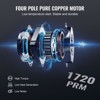 VEVOR 1/5 HP 3.5 CFM AC Vacuum Pump and Gauge Set, Single Stage Rotary Vane HVAC Air Vacuum Pump A/C Refrigerant Kit Manifold Gauge Set, Orange - 4 of 4