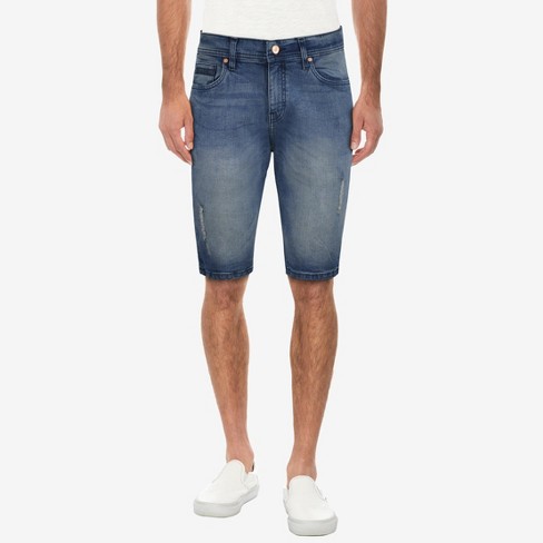 X RAY Men's 12.5 Slim Fit Stretch Denim Jean Shorts