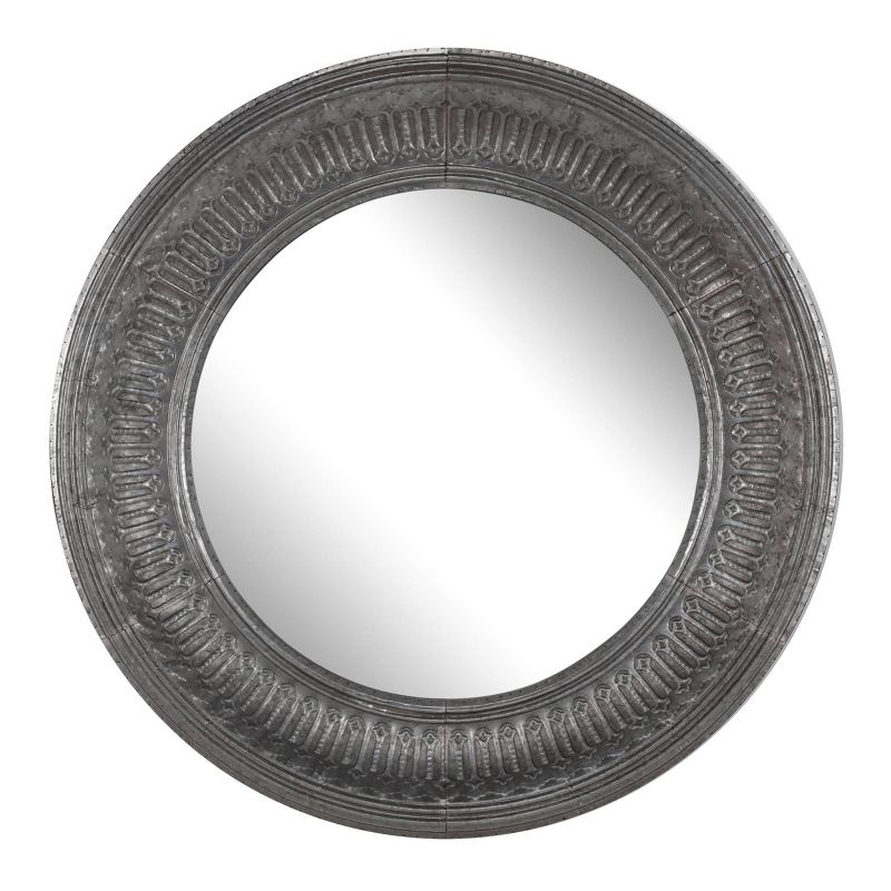 Round Matis Mirror Antique Gray - A&#38;B Home, 1 of 5