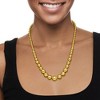 Ross-Simons Italian 6-14mm 18kt Gold Over Sterling Silver Graduated Bead Necklace - 2 of 4