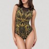 Anna-Kaci Women's One Piece Swimsuit with High Neckline and Sculpting Silhouette - 3 of 4
