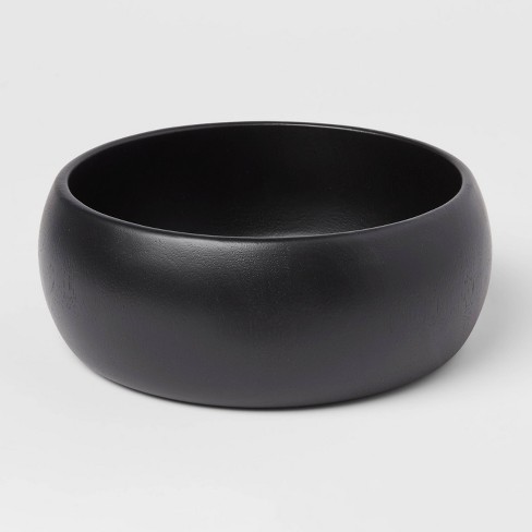 Black shop serving bowls