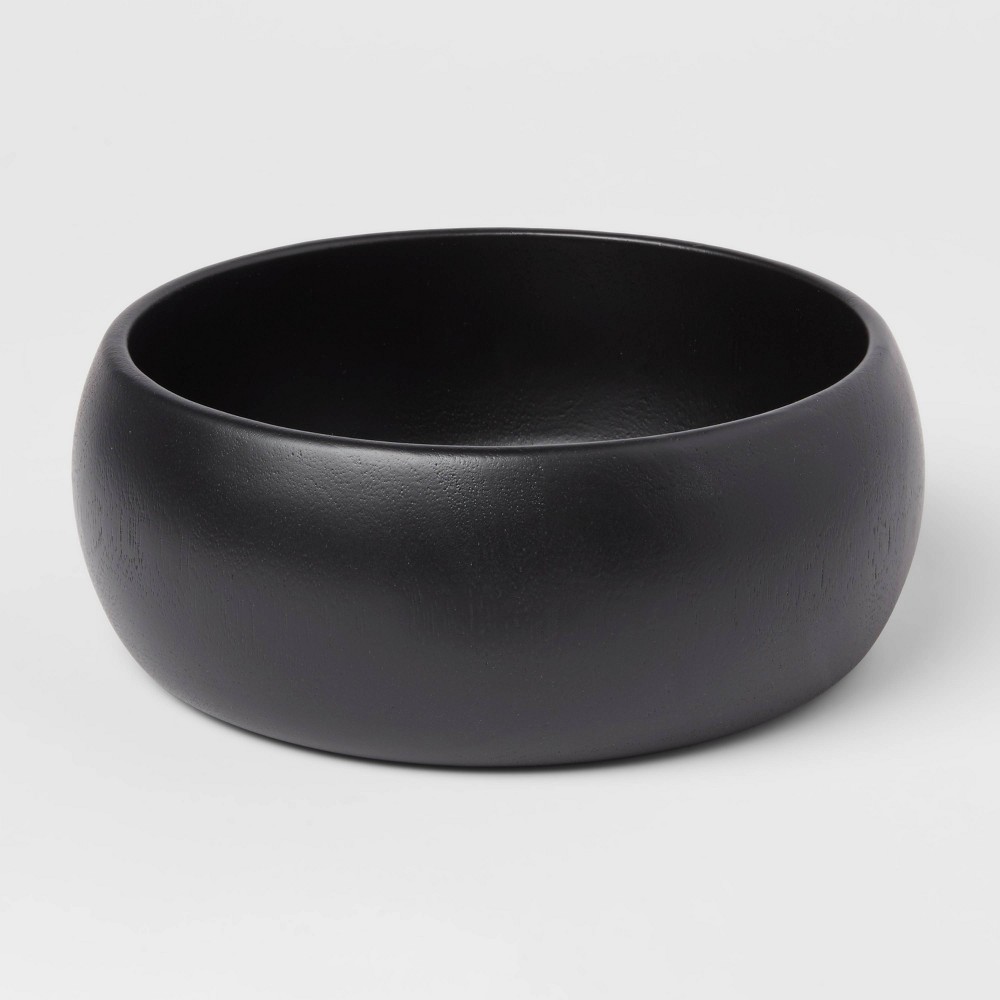 Photos - Other kitchen utensils 54oz Acacia Modern Serving Bowl Black - Threshold™